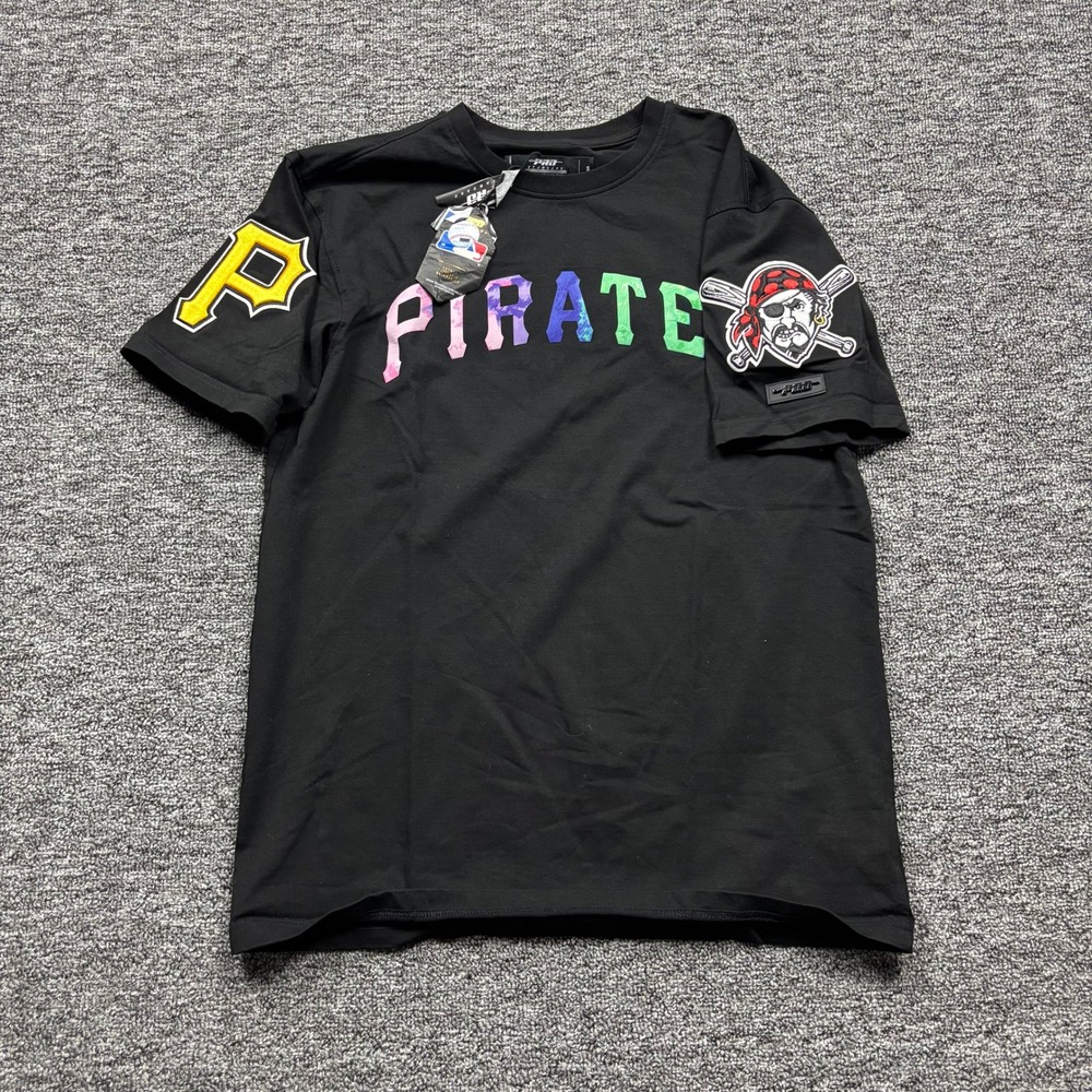 NWT Pro Standard MLB Pittsburgh Pirates Embroidered Black T-Shirt Unisex Small